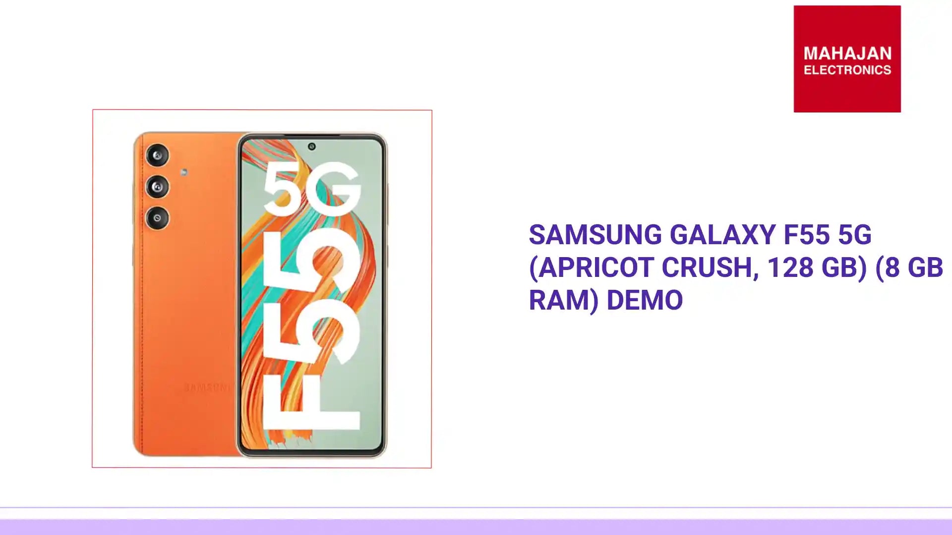SAMSUNG Galaxy F55 5G (Apricot Crush, 128 GB) (8 GB RAM) Demo by@Outfy