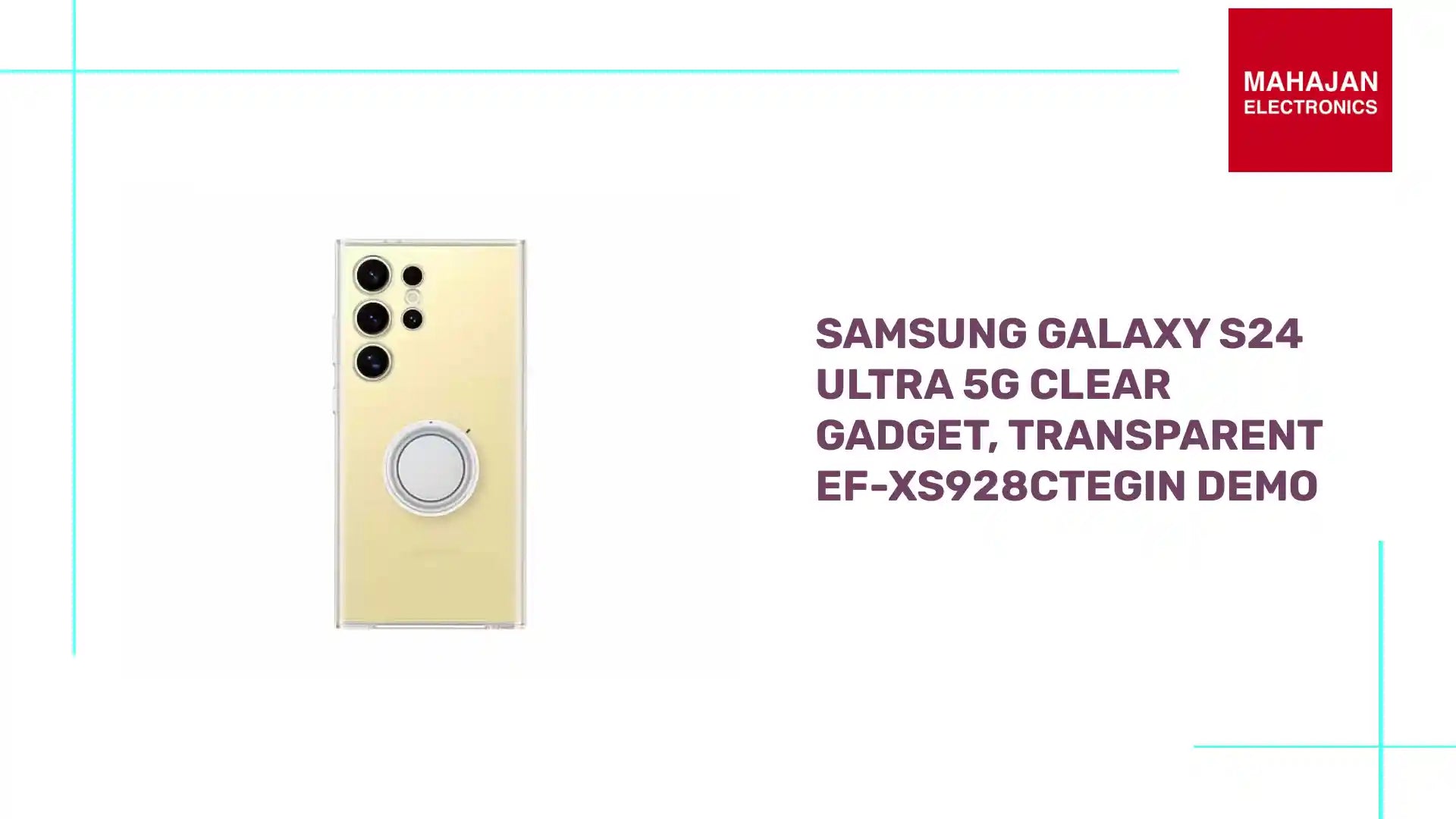 Samsung Galaxy S24 Ultra 5G Clear Gadget, Transparent EF-XS928CTEGIN DEMO by@Outfy
