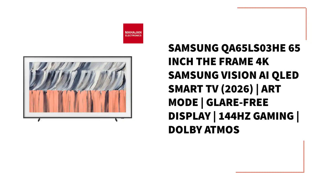 Samsung QA65LS03HE 65 Inch The Frame 4K Samsung Vision AI QLED Smart TV (2026) | Art Mode | Glare-Free Display | 144Hz Gaming | Dolby Atmos by@Outfy