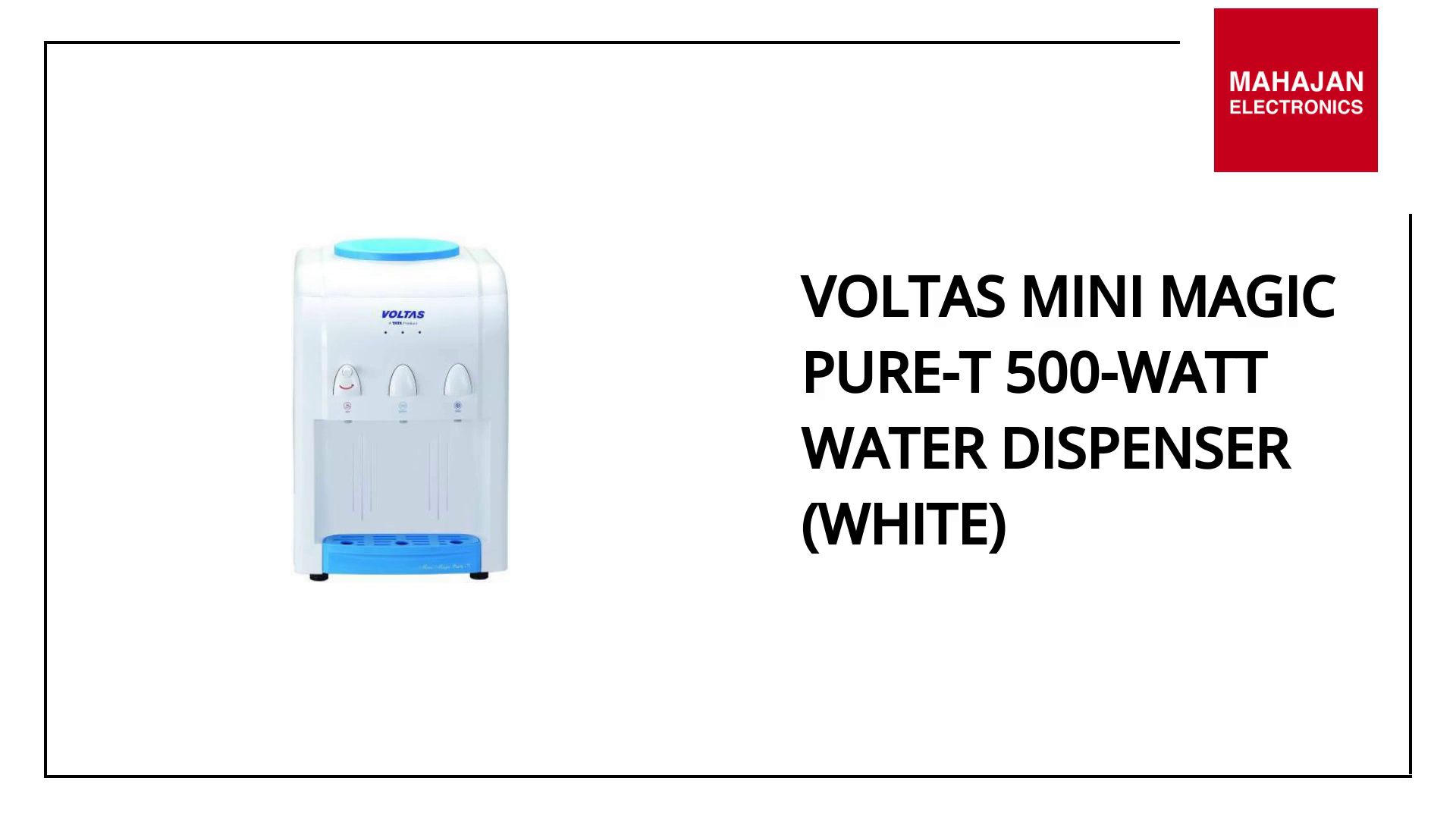 Voltas Mini Magic Pure-T 500-Watt Water Dispenser (White) by@Outfy