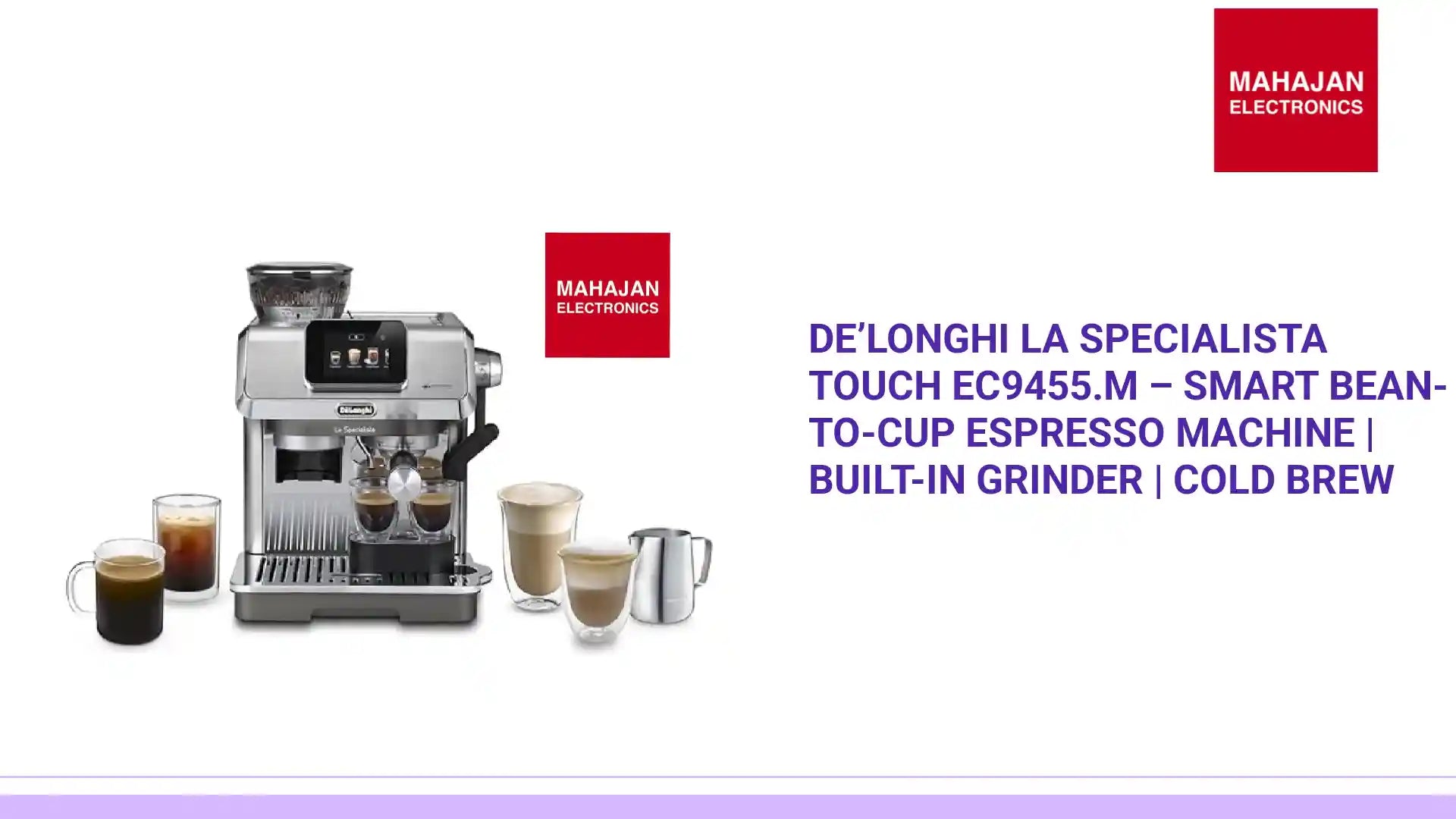 De&rsquo;Longhi La Specialista Touch EC9455.M &ndash; Smart Bean-to-Cup Espresso Machine | Built-in Grinder | Cold Brew by@Outfy