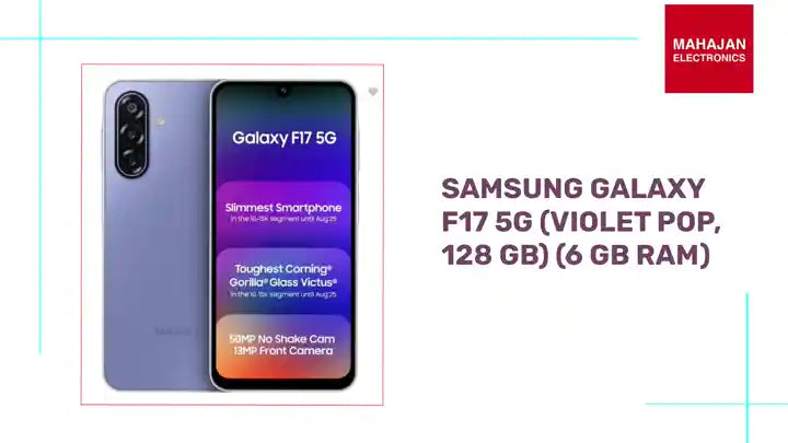 Samsung Galaxy F17 5G (Violet Pop, 128 GB) (6 GB RAM) by@Outfy