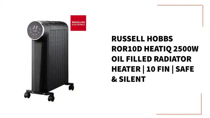 Russell Hobbs ROR10D HeatIQ 2500W Oil Filled Radiator Heater | 10 Fin | Safe &amp; Silent by@Outfy