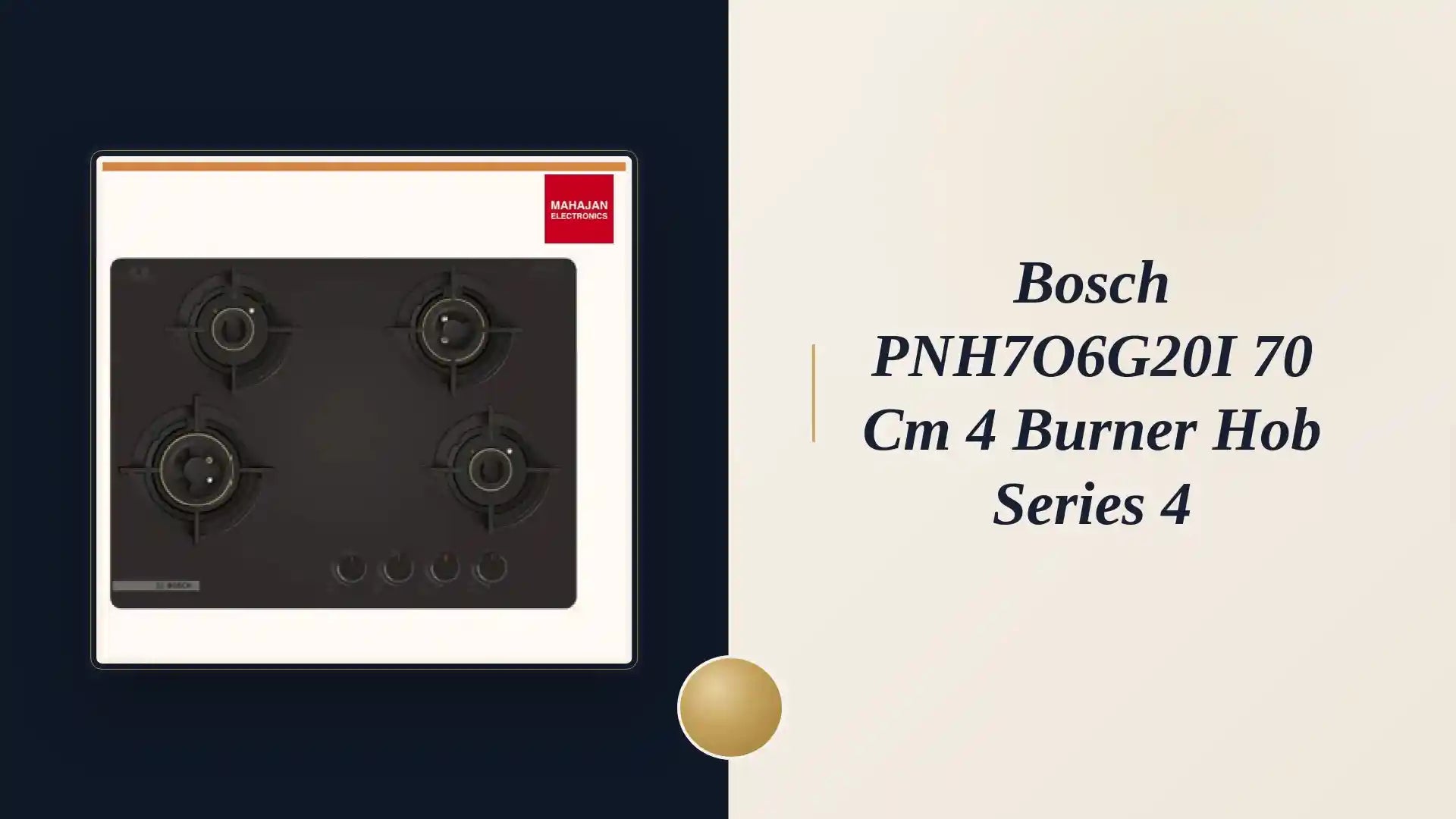 Bosch PNH7O6G20I 70 cm 4 Burner Hob Series 4 by@Outfy