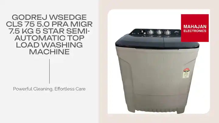 Godrej WSEDGE CLS 75 5.0 PRA MIGR 7.5 Kg 5 Star Semi-Automatic Top Load Washing Machine by@Outfy
