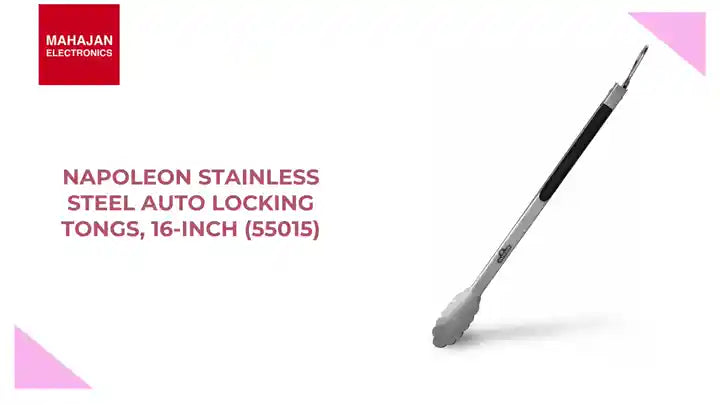 Napoleon Stainless Steel Auto Locking Tongs, 16-Inch (55015 ) by@Outfy