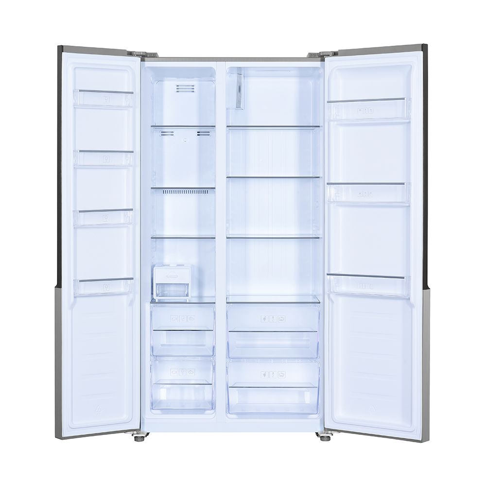 Voltas Beko RSB495XPE 472L Side by Side Refrigerator (Inox Look) Mahajan Electronics Online