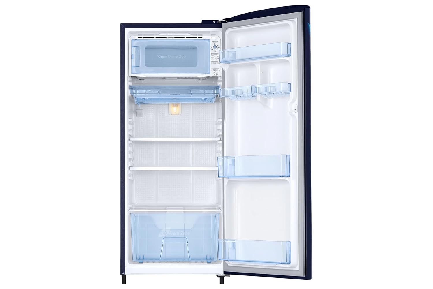Samsung RR20H2723UZ/NL 183 L, 3 Star, Digital Inverter, Direct-Cool Single Door Refrigerator ( Midnight Blossom Blue, Single Touch Defrost, 2026 Model-Online Mahajan Electronics