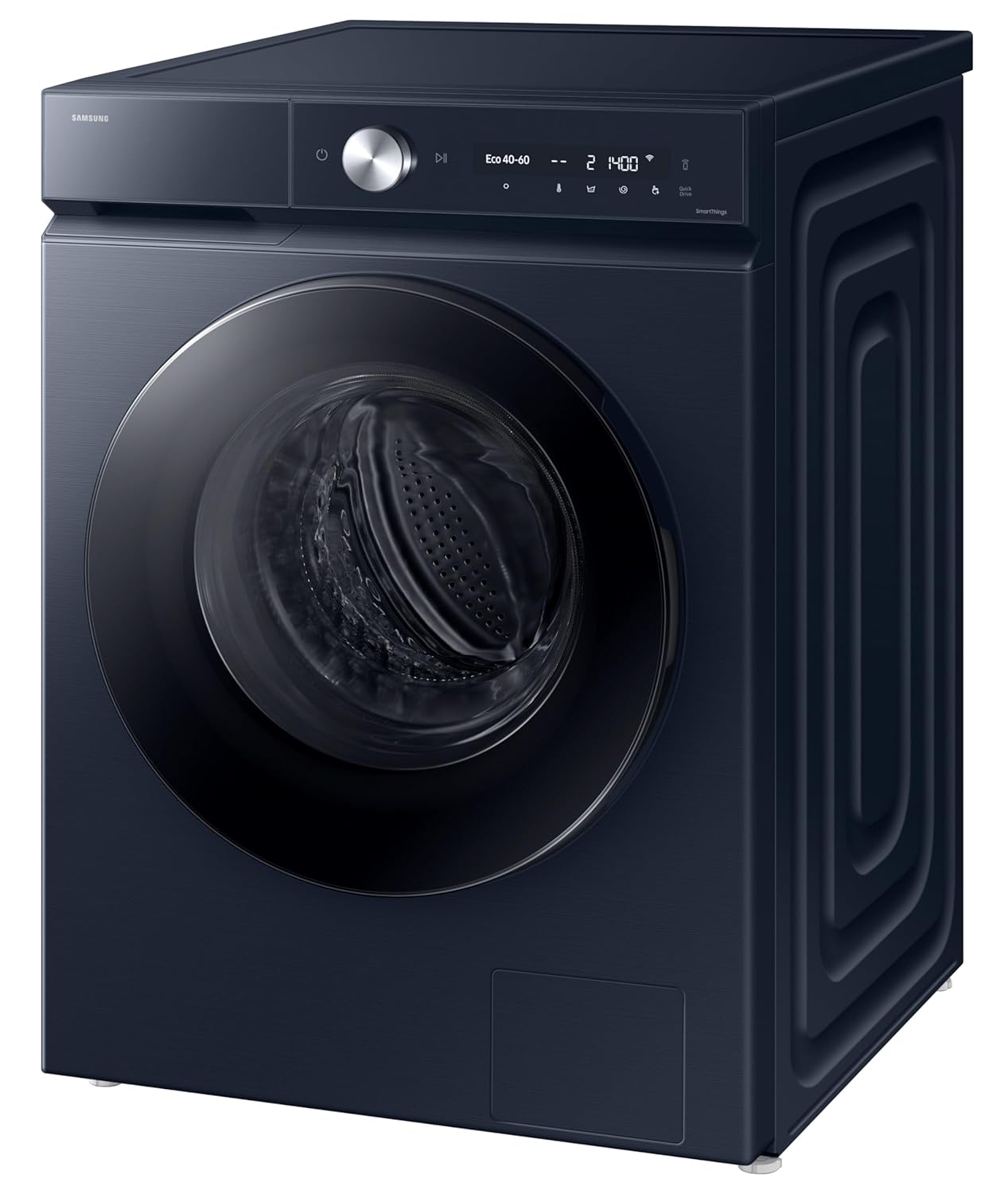 Samsung WW12DB8B54GSTL 12 kg, 5 Star, AI Control, Super Speed, Wi-Fi, Hygiene Steam with Inbuilt Heater, Digital Inverter, Fully-Automatic Front Load Washing Machine ( Navy)-Online Mahajan Electronics