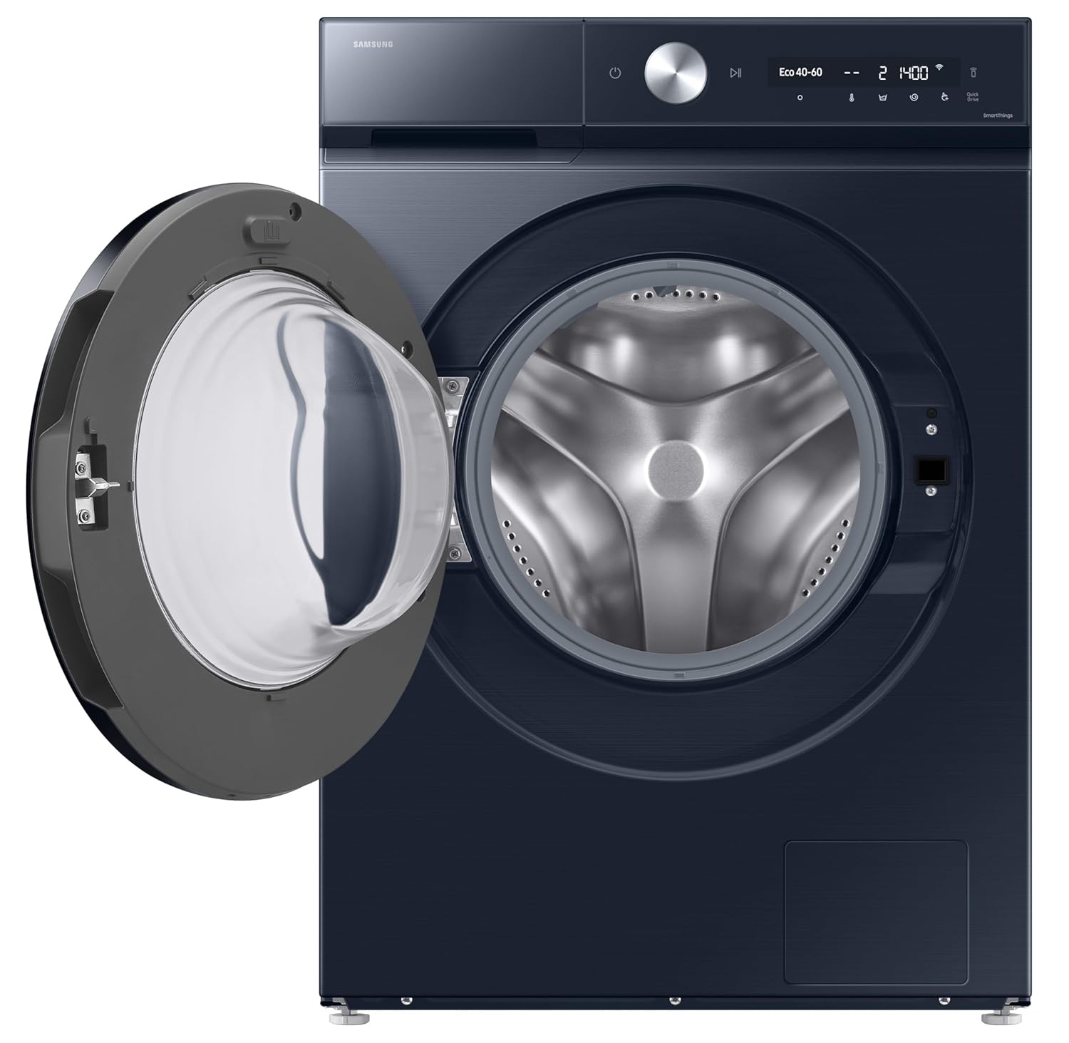 Samsung WW12DB8B54GSTL 12 kg, 5 Star, AI Control, Super Speed, Wi-Fi, Hygiene Steam with Inbuilt Heater, Digital Inverter, Fully-Automatic Front Load Washing Machine ( Navy)-Online Mahajan Electronics