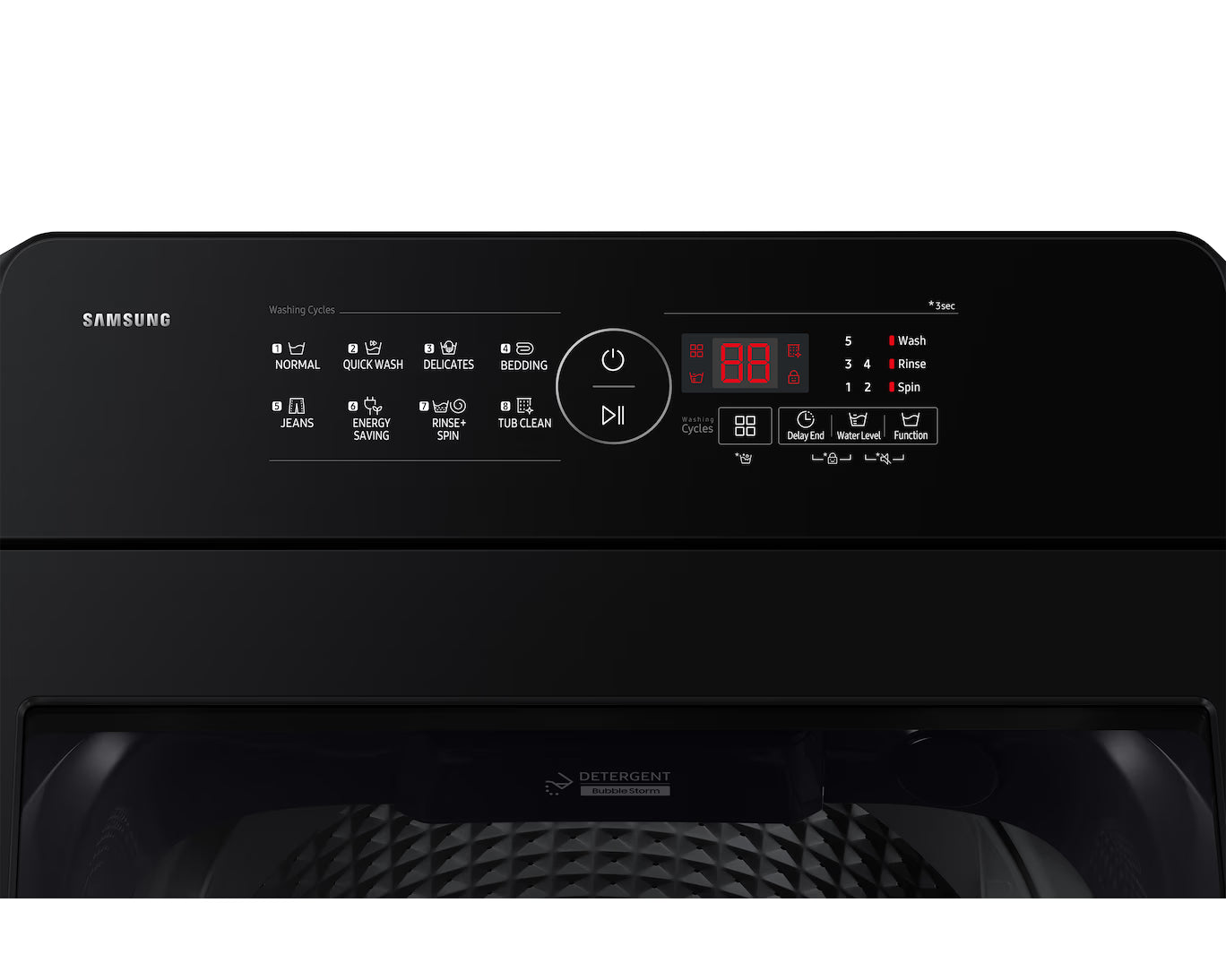 Samsung WA40F08D1C/TL 8 Kg 5 Star Fully Automatic Top Load Washing Machine-Online Mahajan Electronics