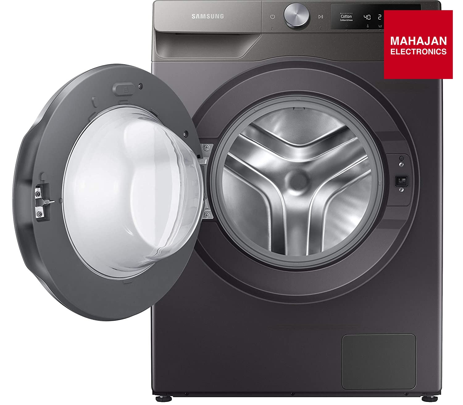 Samsung WW90T604DLN1/TL 9 Kg 5 Star AI Control Front Load Washing Machine | Wi-Fi Enabled | Eco Bubble | Hygiene Steam | Digital Inverter Motor | Inox | Open Box Samsung