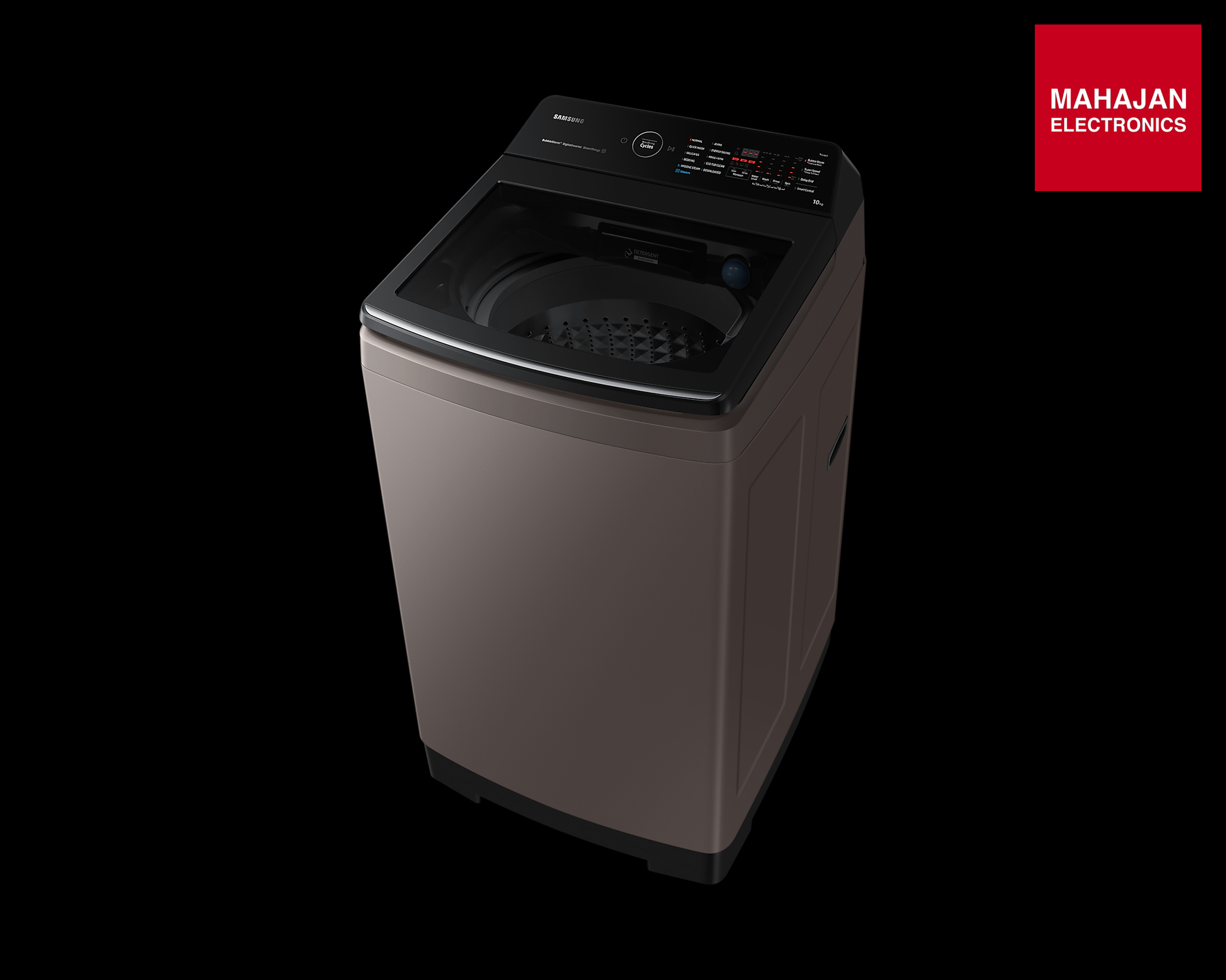SAMSUNG 10 kg Fully Automatic Top Load Washing Machine WA10BG4686BRTL, In-built Heater, Rose Brown Samsung