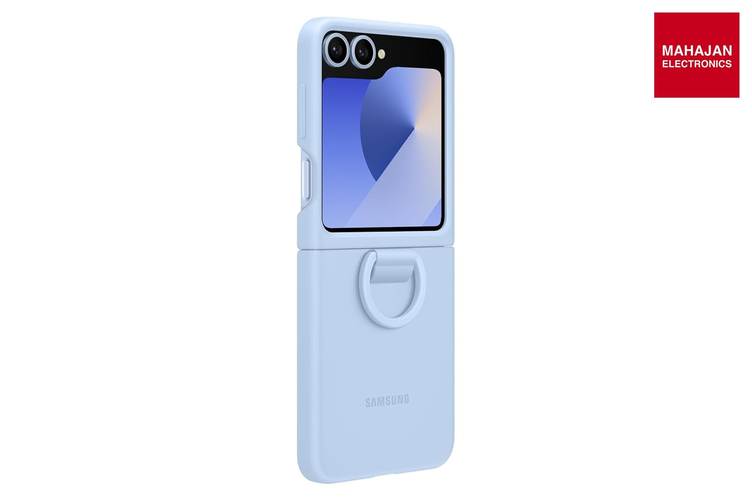 Samsung Galaxy Z Flip6 Silicone Case blue – Mahajan Electronics