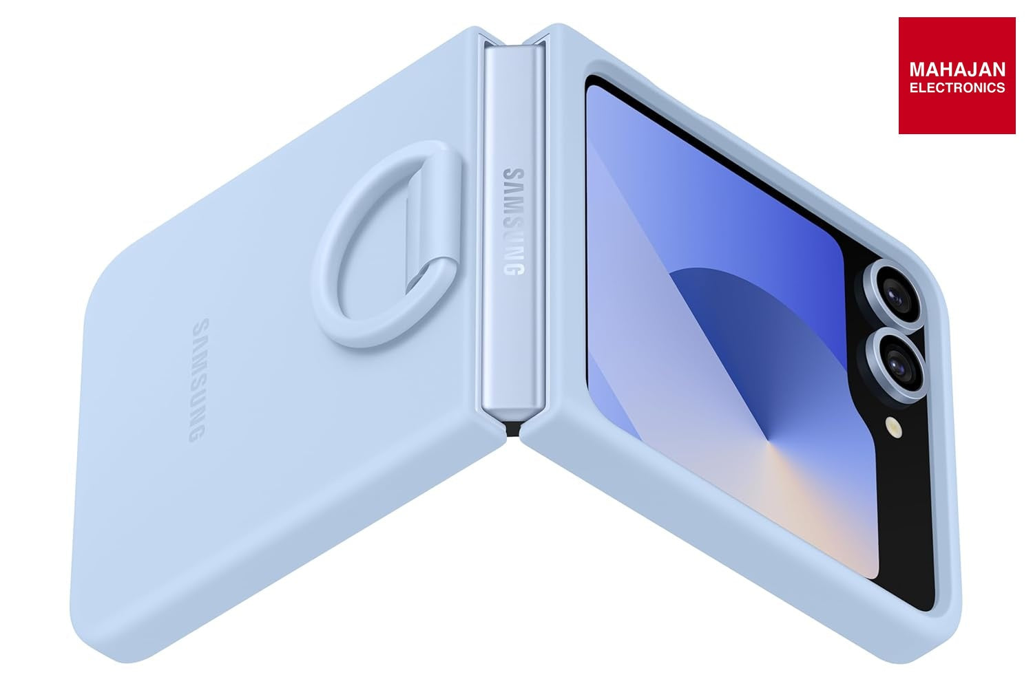 Samsung Galaxy Z Flip6 Silicone Case blue – Mahajan Electronics