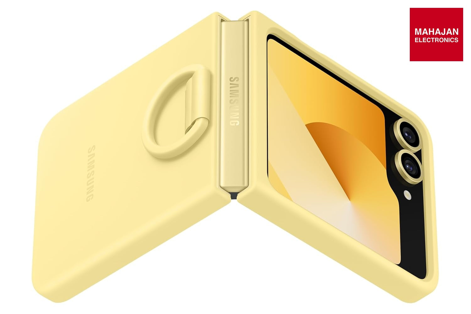 Samsung Galaxy Z Flip6 Silicone Case yellow – Mahajan Electronics