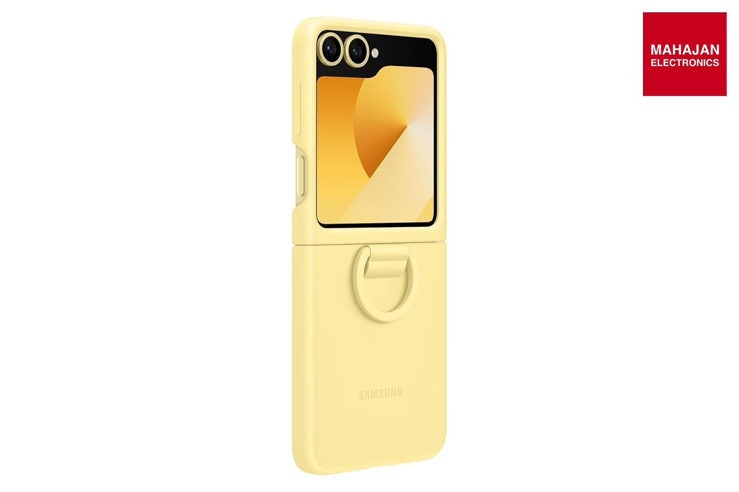 Samsung Galaxy Z Flip6 Silicone Case yellow – Mahajan Electronics