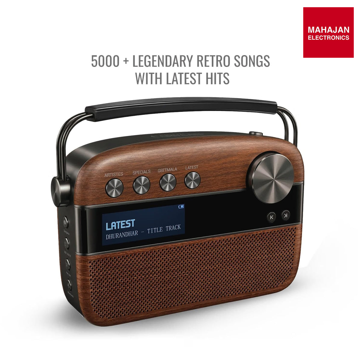Saregama Carvaan 3.0 Hindi Legends to Latest Music Player, Antique Oak SC230 Carvaan – Mahajan Electronics Online.