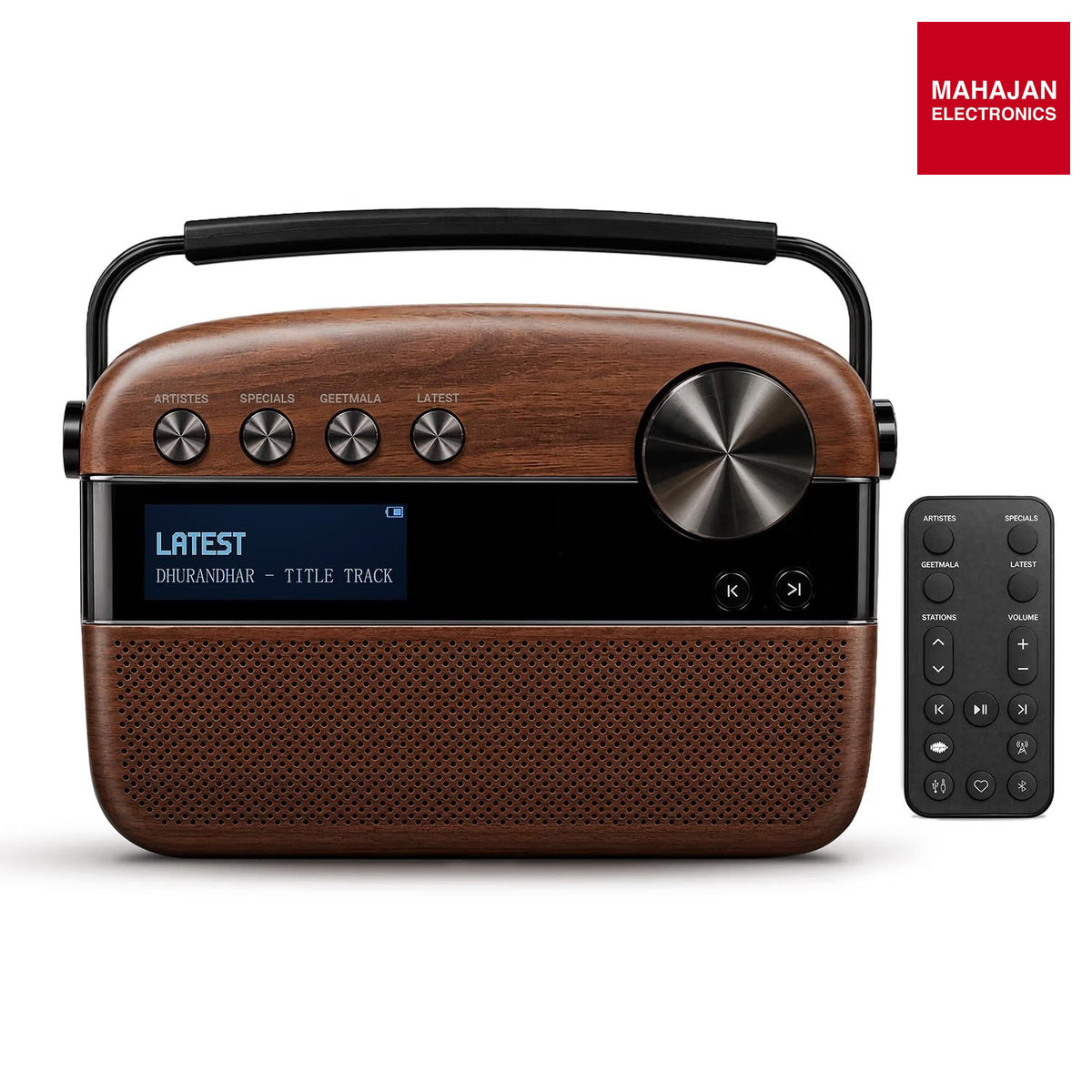 Saregama Carvaan 3.0 Hindi Legends to Latest Music Player, Antique Oak SC230 Carvaan – Mahajan Electronics Online.