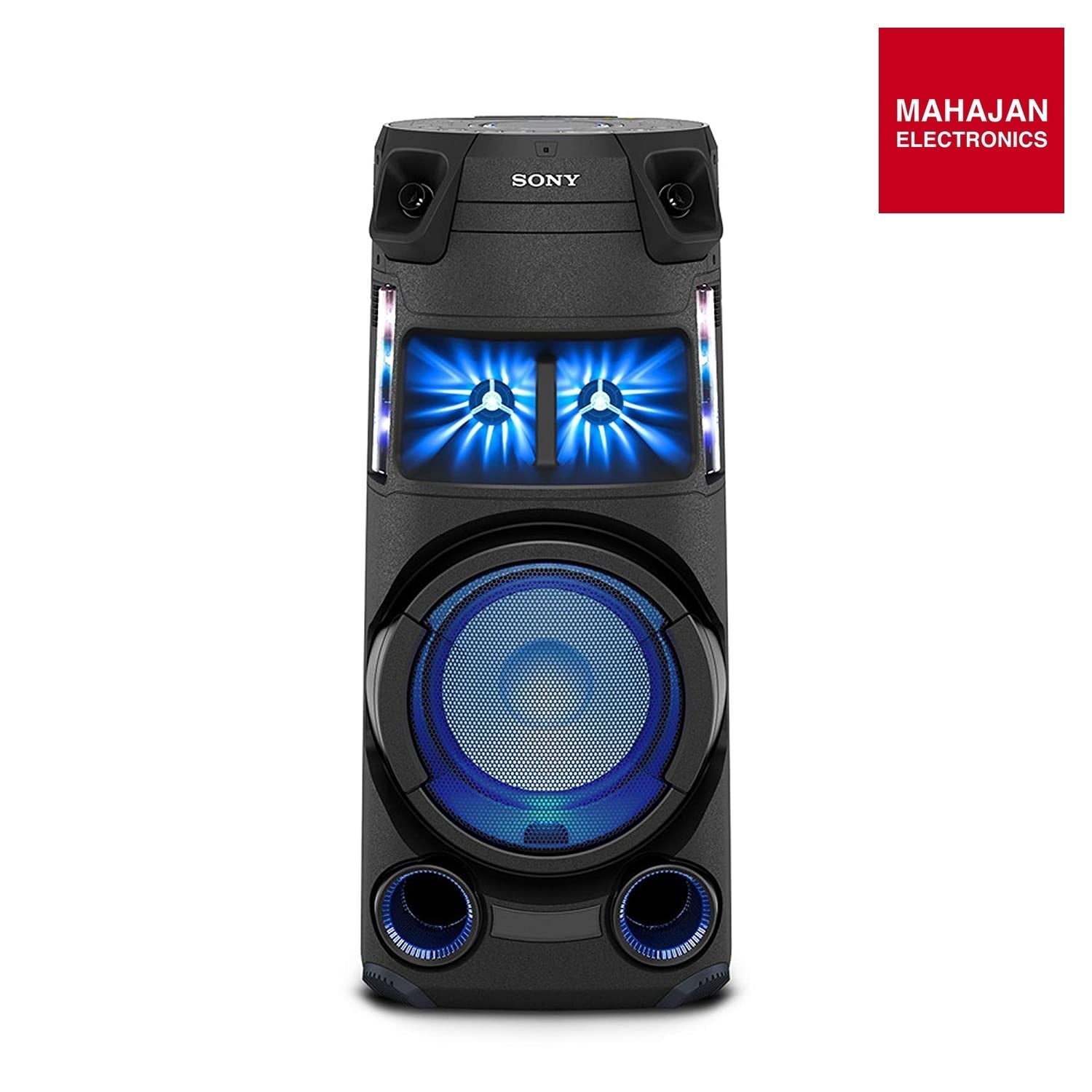 Sony MHC-V43D High Power Party Speaker with Bluetooth, Karaoke, Gesture Control, Jet Bass Booster, Party Lights & DVD Player – Black Sony