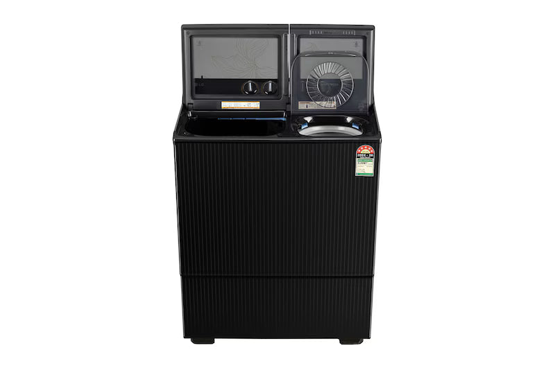 LG PX120A9SO4Z 12 Kg Fully Automatic Top Load Washing Machine with Roller Jet Pulsator+, Wind Jet Dry+, Dual Spin Shower, 5 Star, Onyx Black LG online mahajan electronics