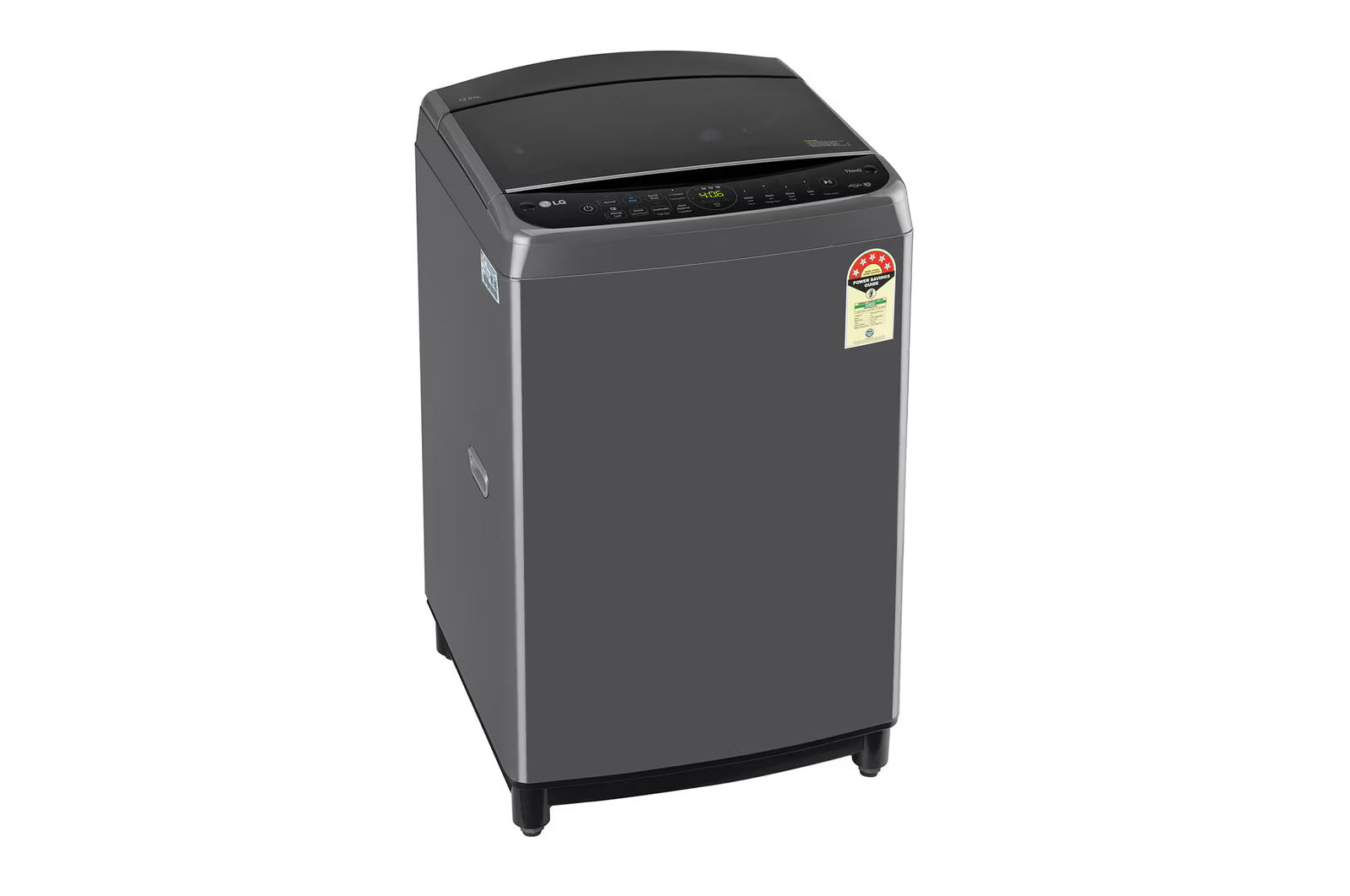 LG THD12SWM 12Kg Top Load Washing Machine, AI Direct Drive™, Middle Black Mahajan Electronics Online