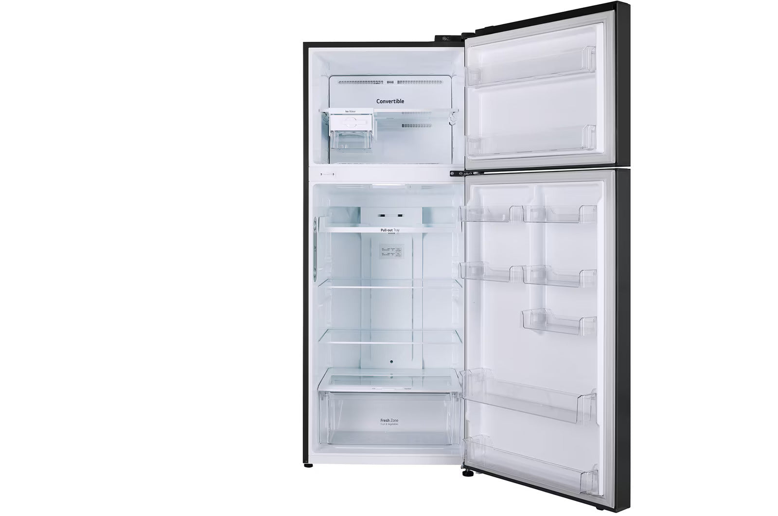 LG GL-T502CESR 446L Double Door Refrigerator with Smart Inverter Compressor in Ebony Sheen Mahajan Electronics Online