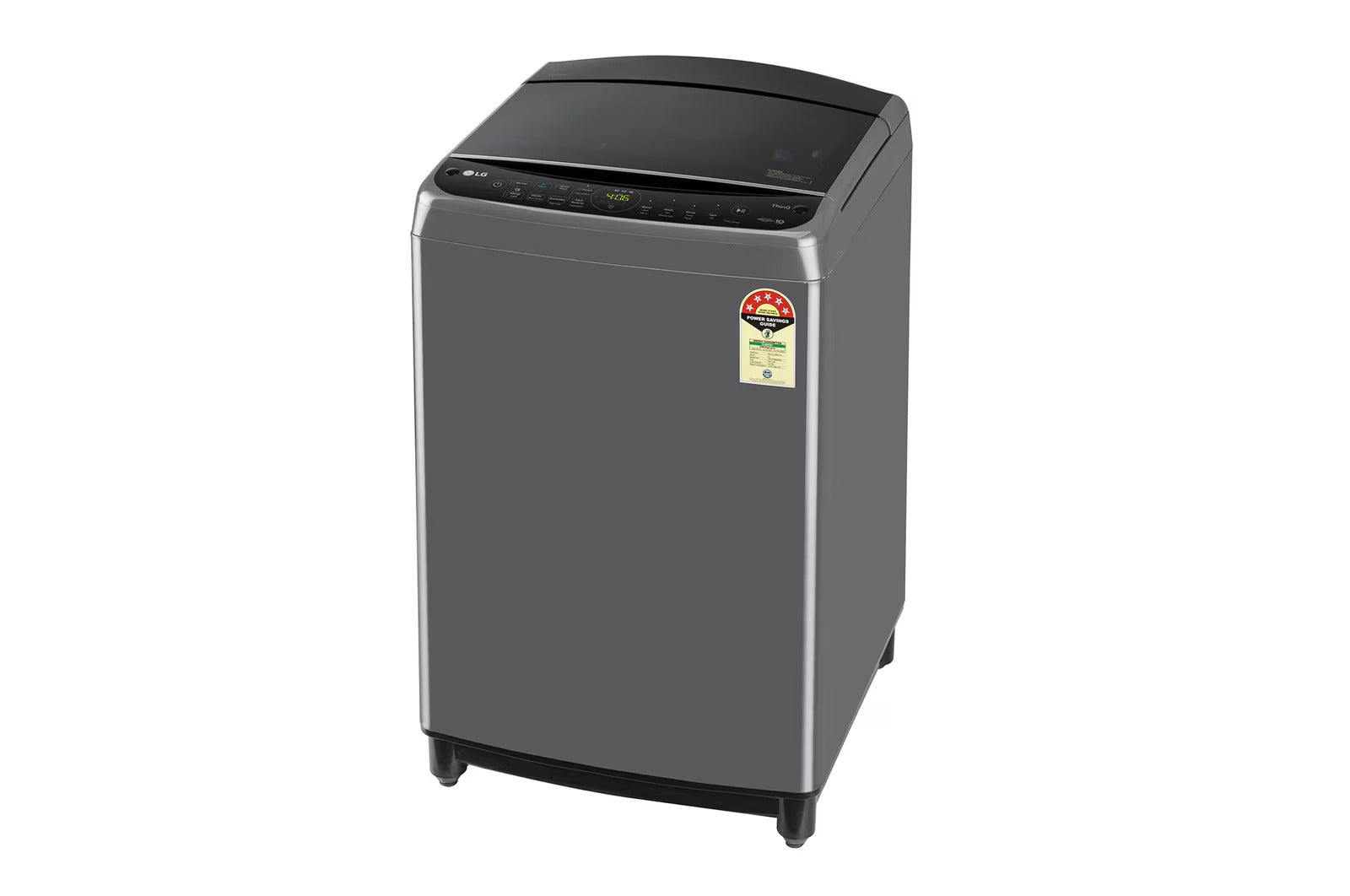 LG THD12SWM 12Kg Top Load Washing Machine, AI Direct Drive™, Middle Black Mahajan Electronics Online 