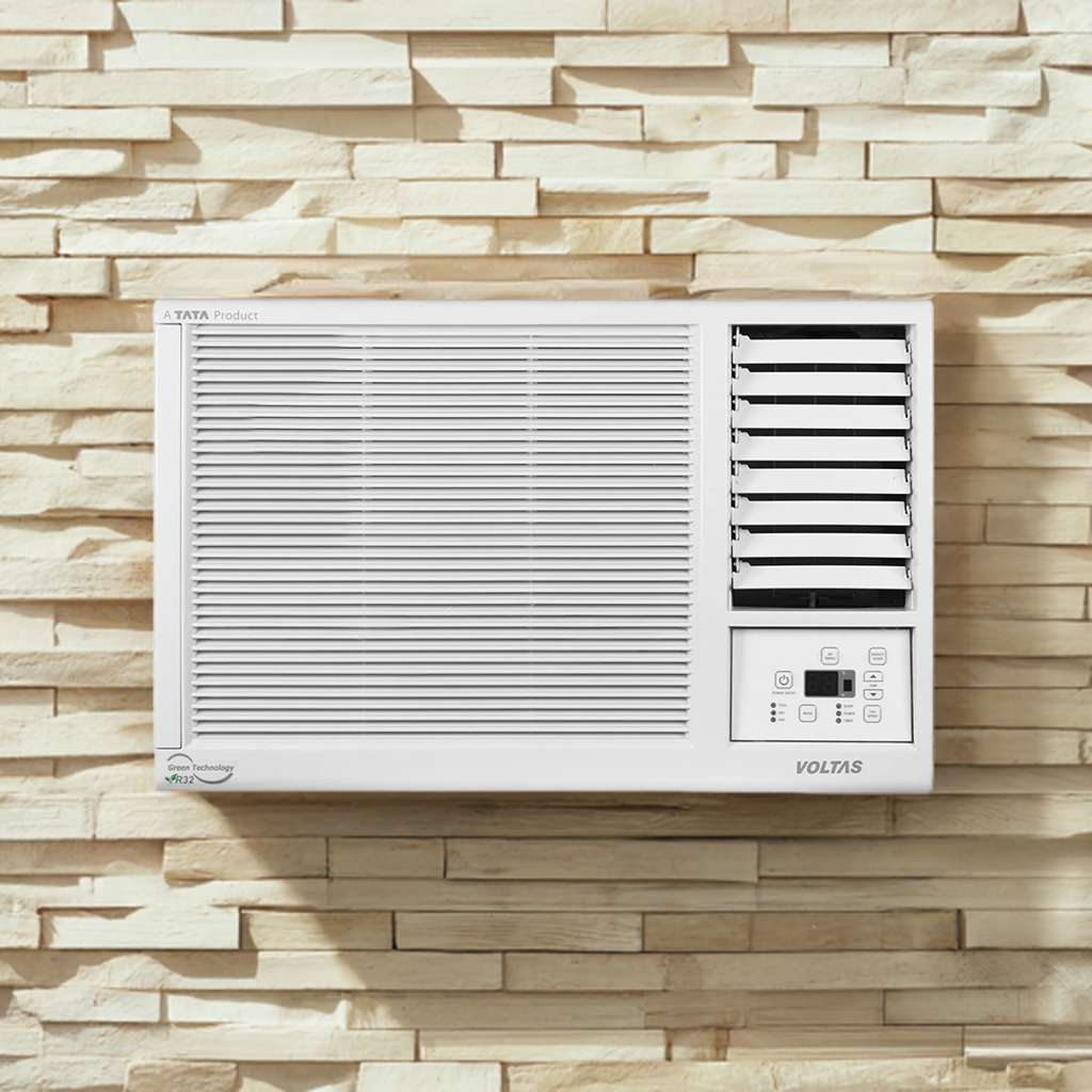 Voltas 123 Vectra Platina 1 Ton 3 Star Window AC – Copper Condenser, Turbo Cooling, R32 Refrigerant, Dual Filtration | Ideal for Small Rooms | Made in India