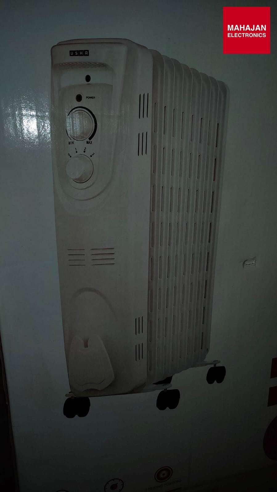 Usha OFR 3809 2000W Oil Filled Radiator Heater – 9 Fins, Adjustable Thermostat, Overheat & Tip-Over Protection USHA