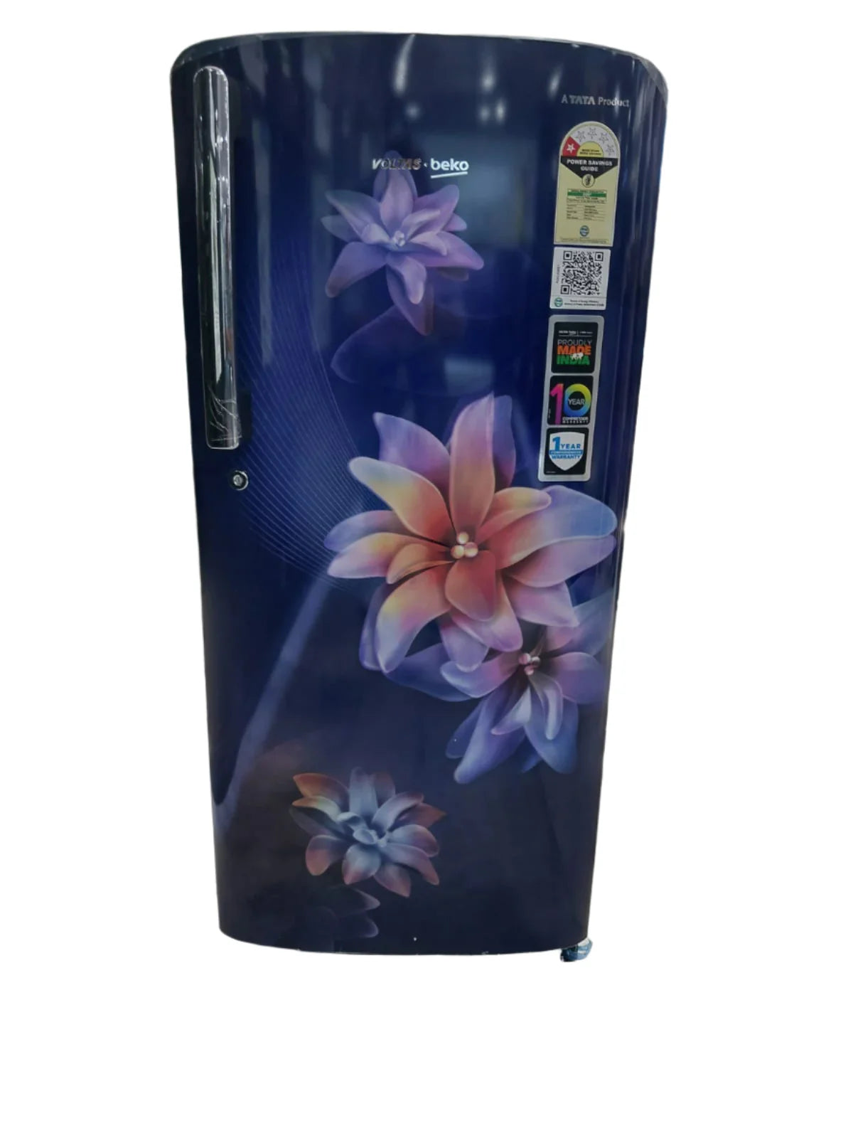 Voltas Beko - RDC208D1/1D0BSE0M0000GD 175 L Single Door Refrigerator | Direct Cool | Toughened Glass Shelves | Manual Defrost |Stella Blue-Online  Mahajan Electronics