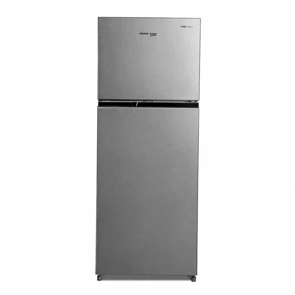 Voltas Beko RFF270C/WPXIR0I0000GD 230L 3 Star Frost Free Double Door Refrigerator | Inverter Compressor, NeoFrost Dual Cooling, StoreFresh+ Crisper – Brushed Silver | 2026 Model  mahajan electronics online