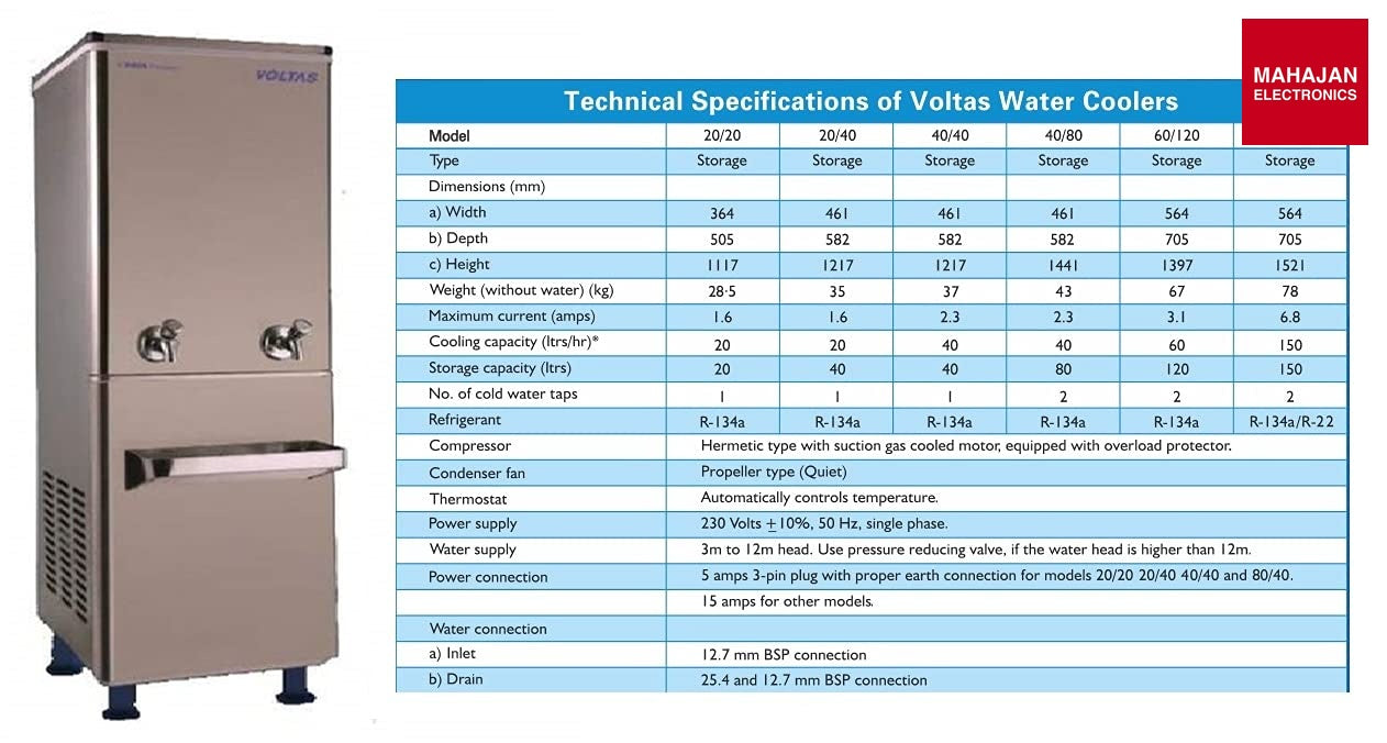 Voltas Water Cooler 60/120 image 2