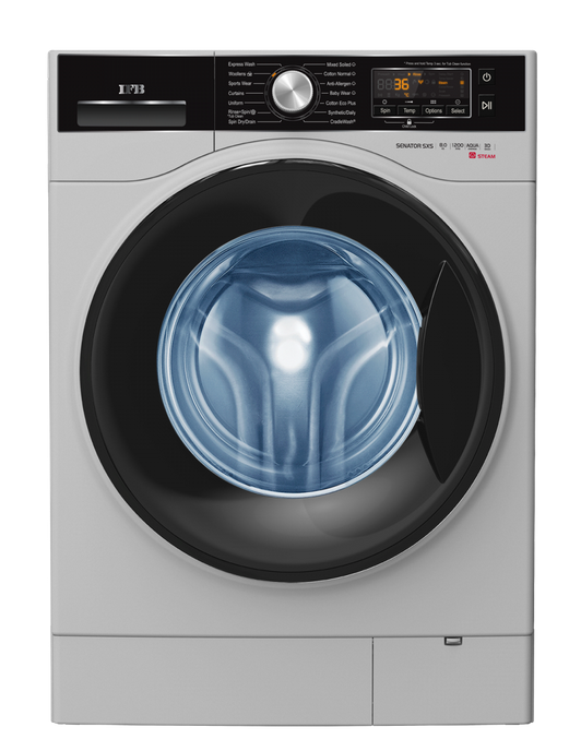 IFB SENATOR SXS 8012 8 kg Steam Wash Fully Automatic Front Load Silver - Mahajan Electronics Online