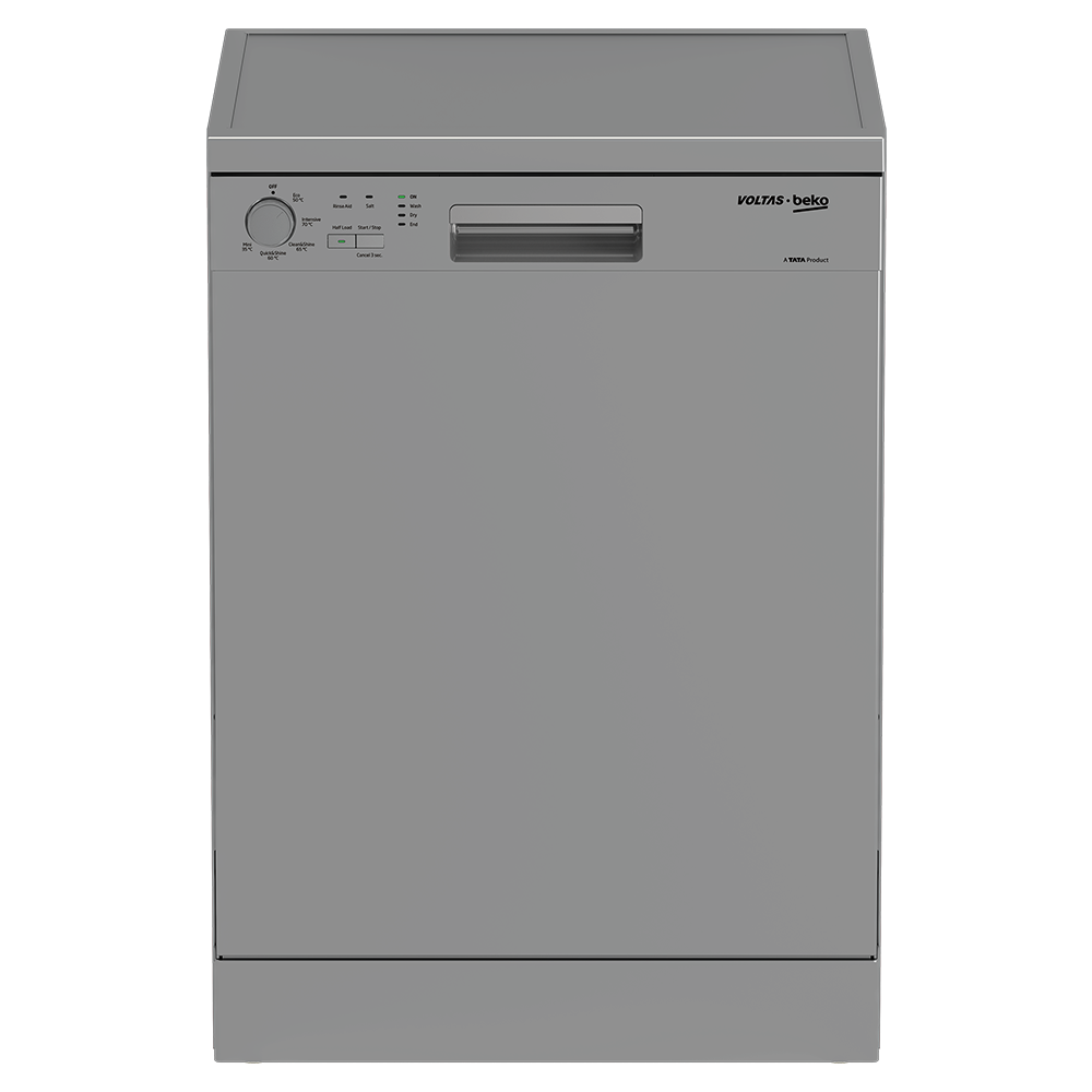 Voltas Beko DF14S3 Diswasher 14 PS Full Size Dishwasher (Silver) - Mahajan Electronics Online