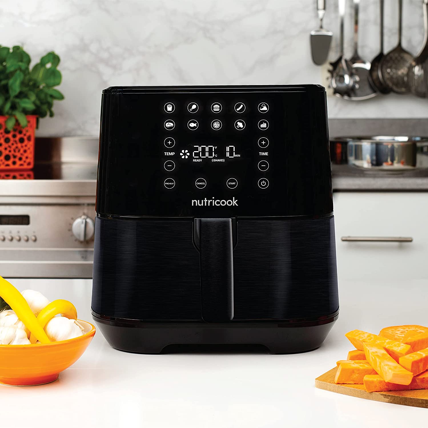 Nutricook AirFryer 2, 1700 Watts, Digital Control Panel Display - Mahajan Electronics Online