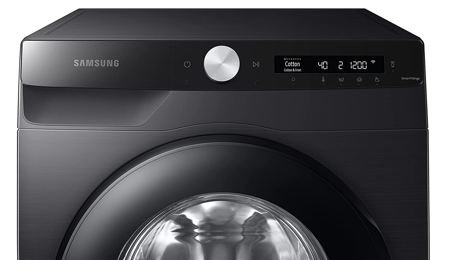 Samsung 7 Kg Fully-Automatic Front Loading Washing Machine WW70T502DAB1TL,Black Caviar - Mahajan Electronics Online