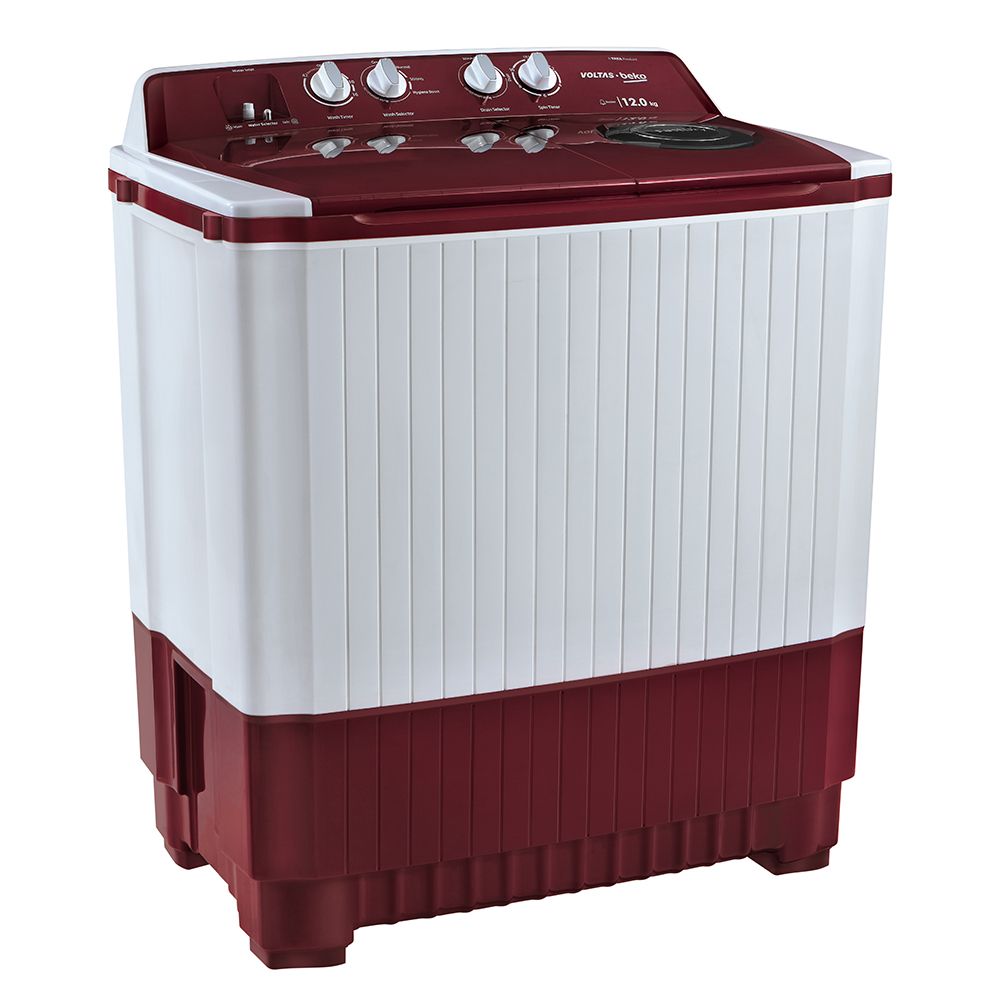 Voltas Beko 7Kg Semi Automatic Top Loading Washing Machine (WTT70DLIM,Burgundy) - Mahajan Electronics Online