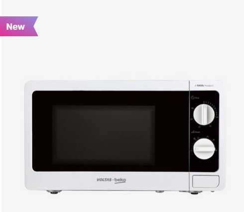 Voltas Beko MS20MPW10 20L 700W Solo Microwave Oven - Mahajan Electronics Online