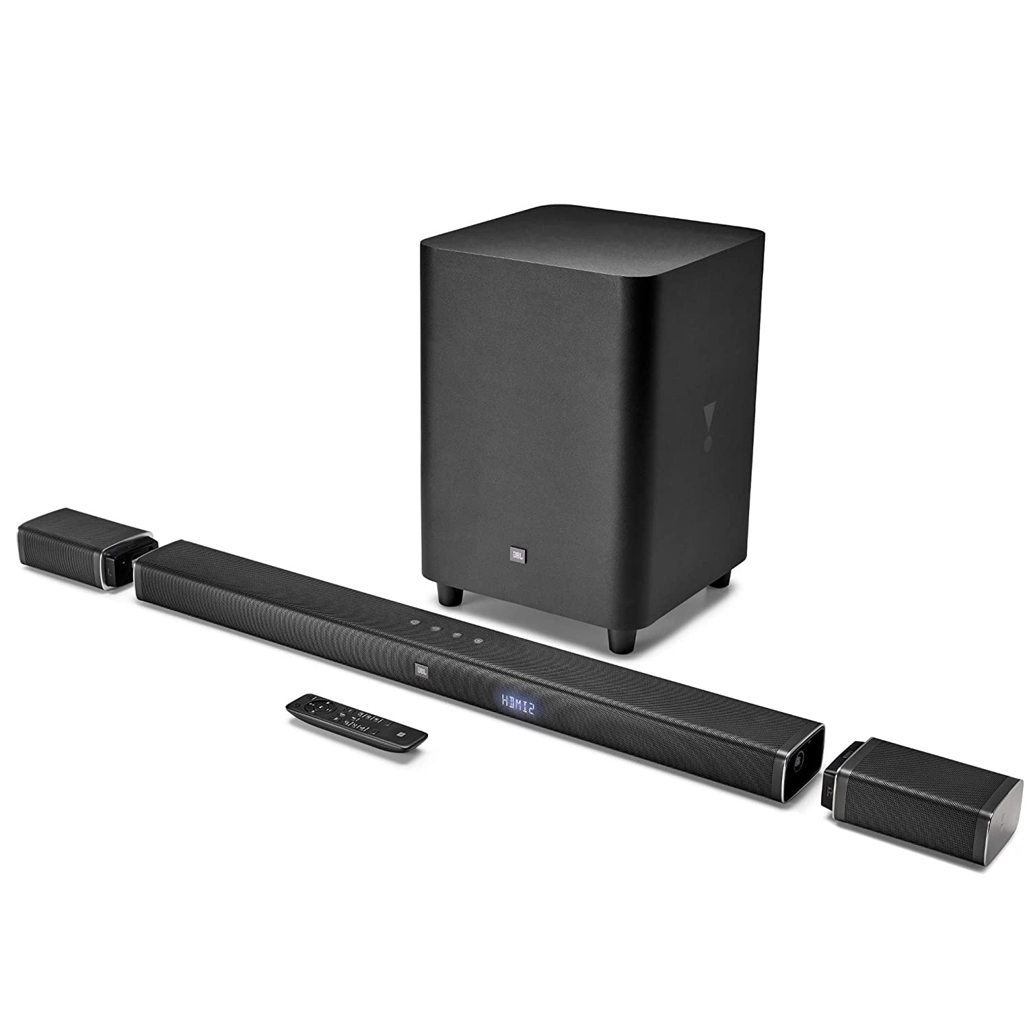 JBL BAR51 Dolby Digital DTS with (Wireless Speakers and subwoofer & 4k Surround Sound) 510 W Bluetooth Soundbar  (Black, 5.1 Channel) - Mahajan Electronics Online