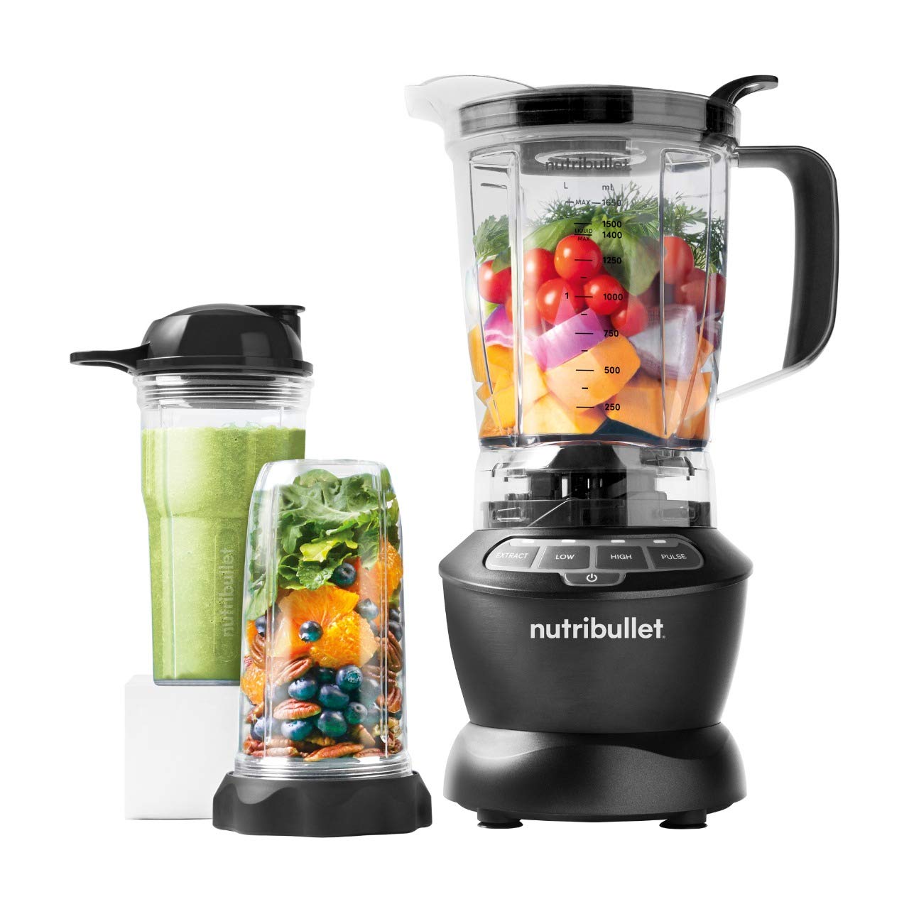 NutriBullet NBC-1049DG/NBC-10B Smoothie Maker, 1000W (Dark Grey), 1 Pitcher, 2 Jar Cup - Mahajan Electronics Online