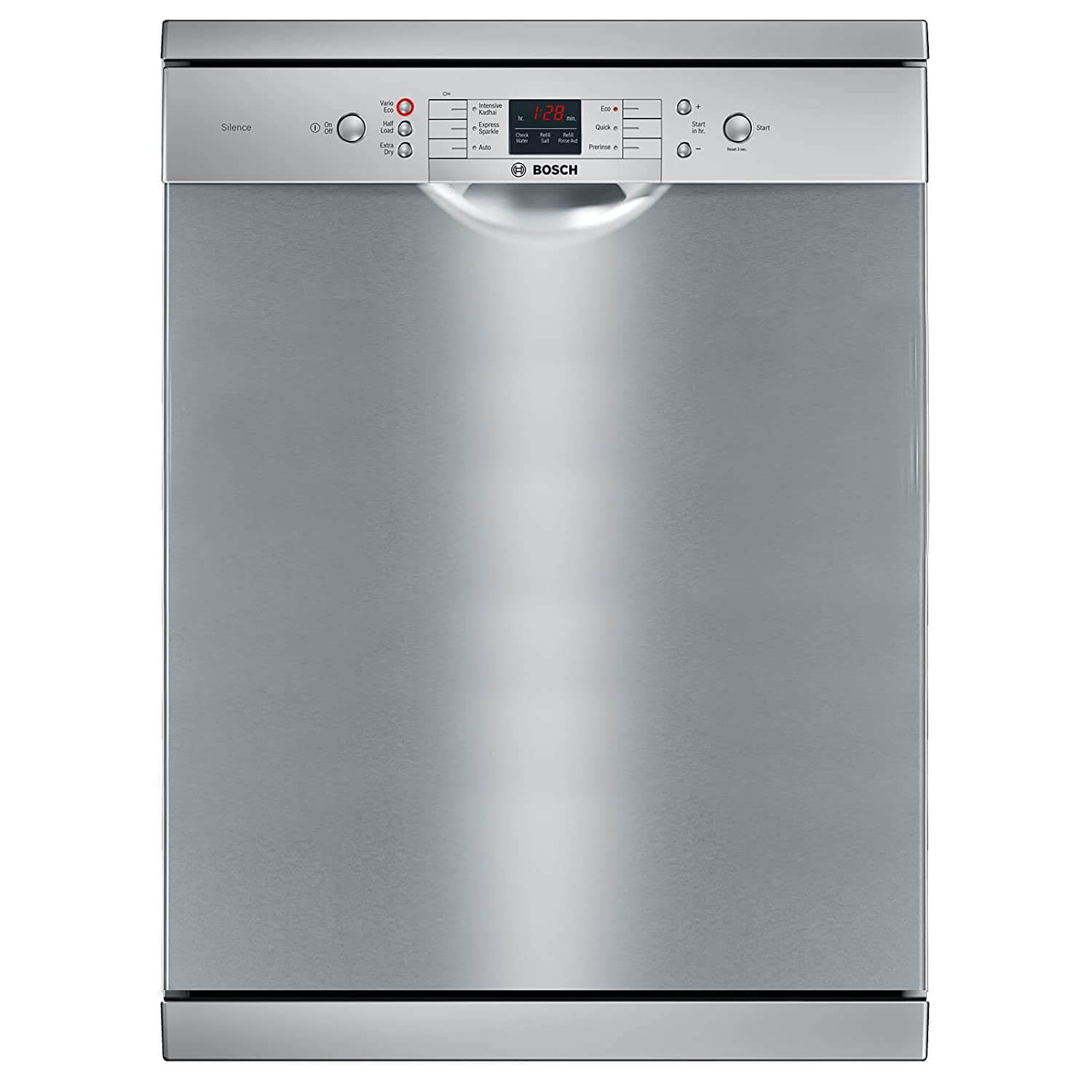 Bosch SMS66GI01 13 Place Settings Dishwasher Silver Inox - Mahajan Electronics Online