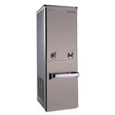 Voltas WC PS 60/120 NP 120L Stainless Steel Water Cooler with 60 L/hr Cooling, 2 Faucets, Eco-Friendly R134a Gas