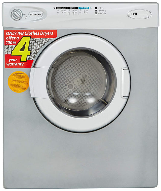 IFB 5.5 kg Dryer (Turbo Dry EX, Silver) - Mahajan Electronics Online