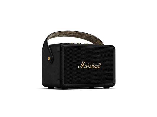 Marshall Kilburn II Portable Bluetooth Speaker (Black & Brass) - Mahajan Electronics Online