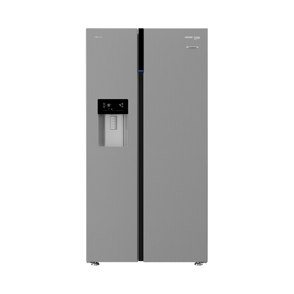 Voltas Beko 634 L Side by Side Refrigerator (Inox Look) RSB655XPRF - Mahajan Electronics Online