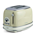 Ariete 155 Design Toaster 2 Slices With Tongs, 6 Toasting Levels, 810 W, Stainless Steel Body, Removable Crumb Tray, Pastel Beige - Mahajan Electronics Online