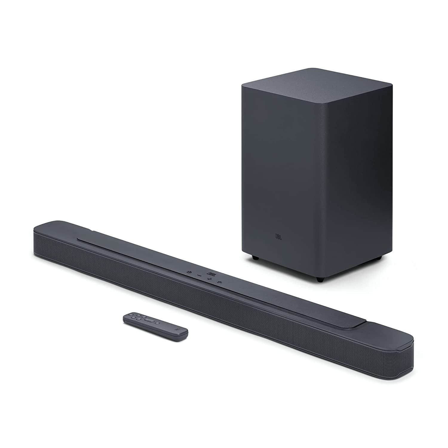 JBL Bar 2.1 Deep Bass (MK2), Soundbar with 6.5” Down-Firing Wireless Subwoofer, 2.1 Channel (300W) - Mahajan Electronics Online