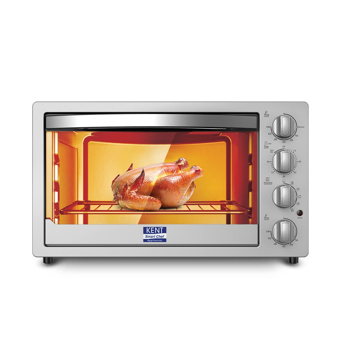 KENT 16080 OTG 42L | 2000W | Bake, Grill, & Toast | Rotisserie | Dual Temperature Knob | Auto Shut-Off Feature - Mahajan Electronics Online
