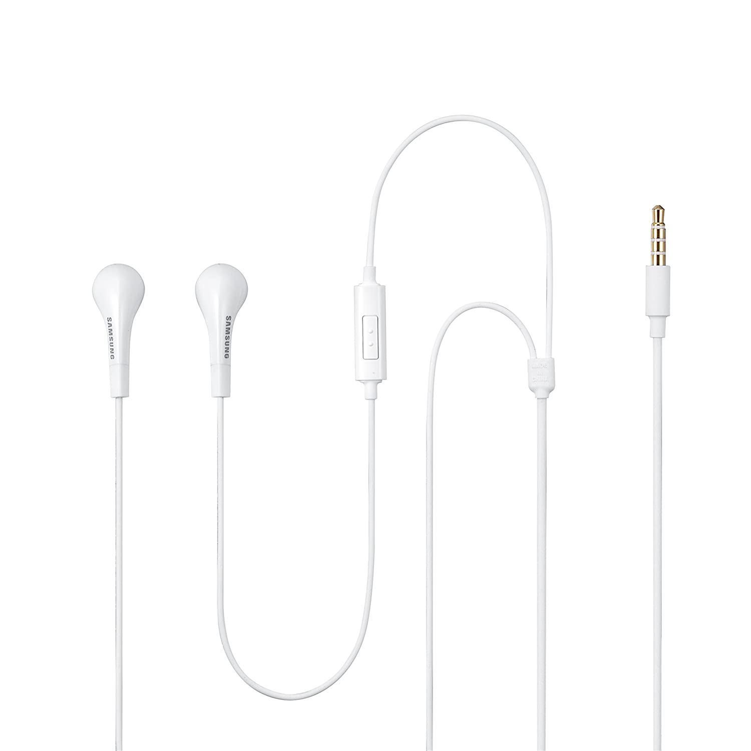 Samsung EHS64 Hands-Free Wired In Ear Earphones With Mic With Remote Note (White)